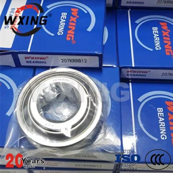 207KRRB12 Agrikoltura Bearing Hex Bore Żewġ Siġilli Lip Uniċi